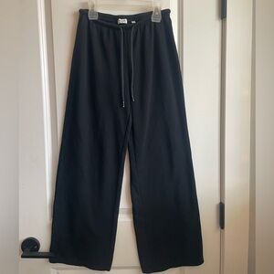 Aritzia Sunday Best Black Waffle Pants